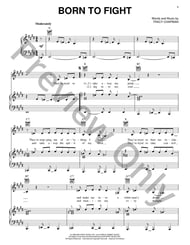 Born to Fight piano sheet music cover